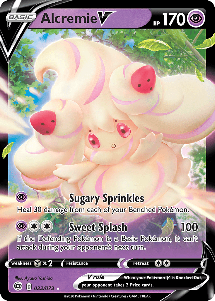 Alcremie V Champion's Path card