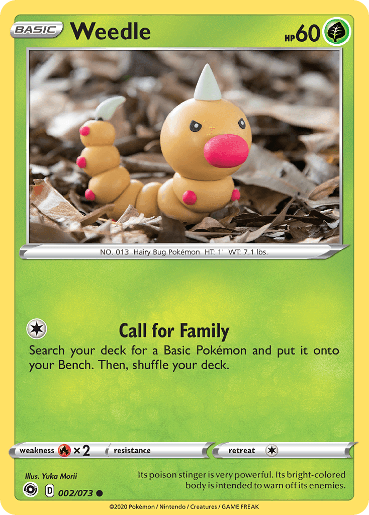 Weedle Champion's Path card
