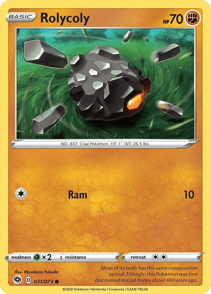 Rolycoly Champion's Path card