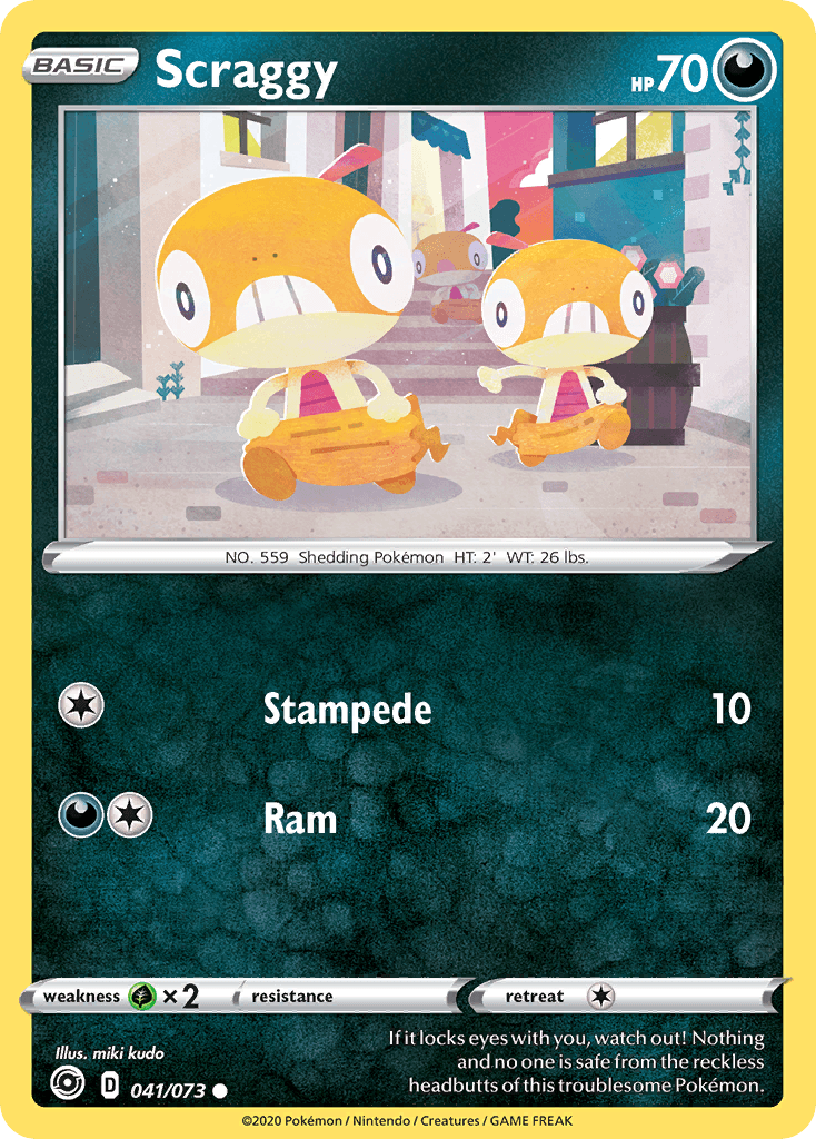 Scraggy Champion's Path card