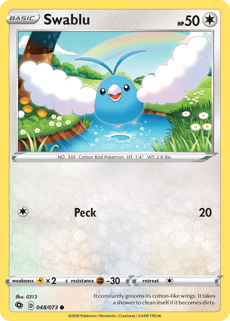 Swablu 寶可夢 card