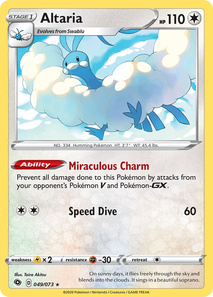 Altaria Champion's Path card