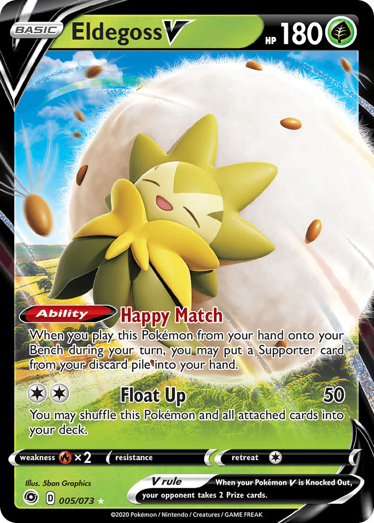 Eldegoss V Champion's Path card