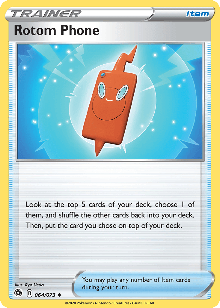 Rotom Phone Champion's Path card
