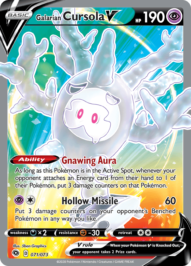 Galarian Cursola V Champion's Path card