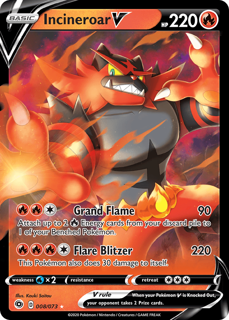 Incineroar V Champion's Path card