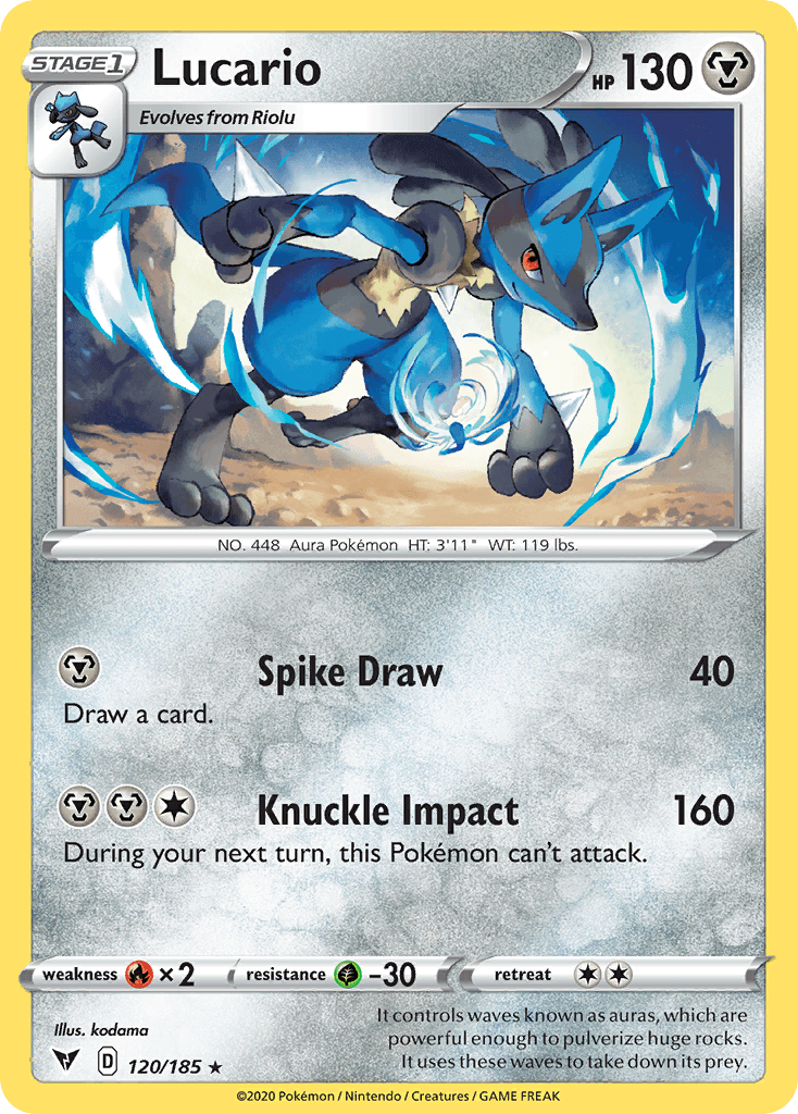 Lucario Vivid Voltage card