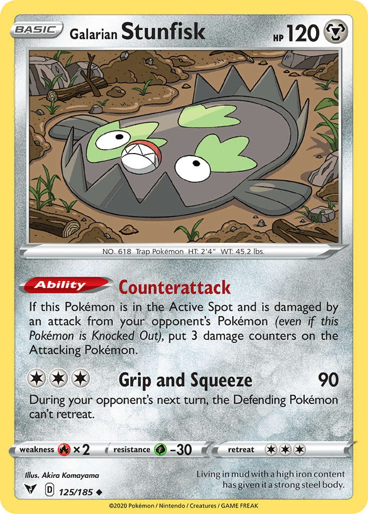 Galarian Stunfisk Vivid Voltage card