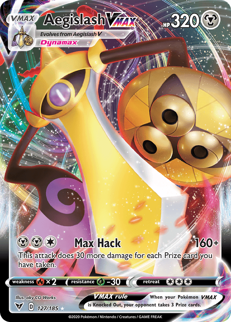 Aegislash VMAX Vivid Voltage card
