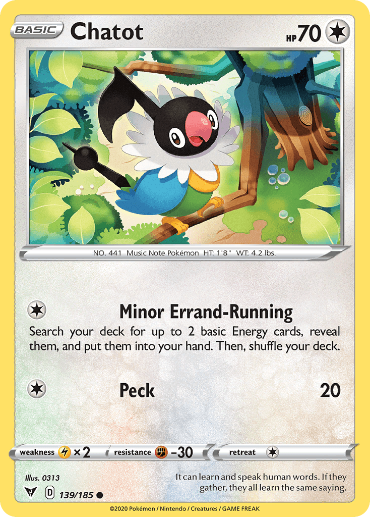 Chatot Vivid Voltage card