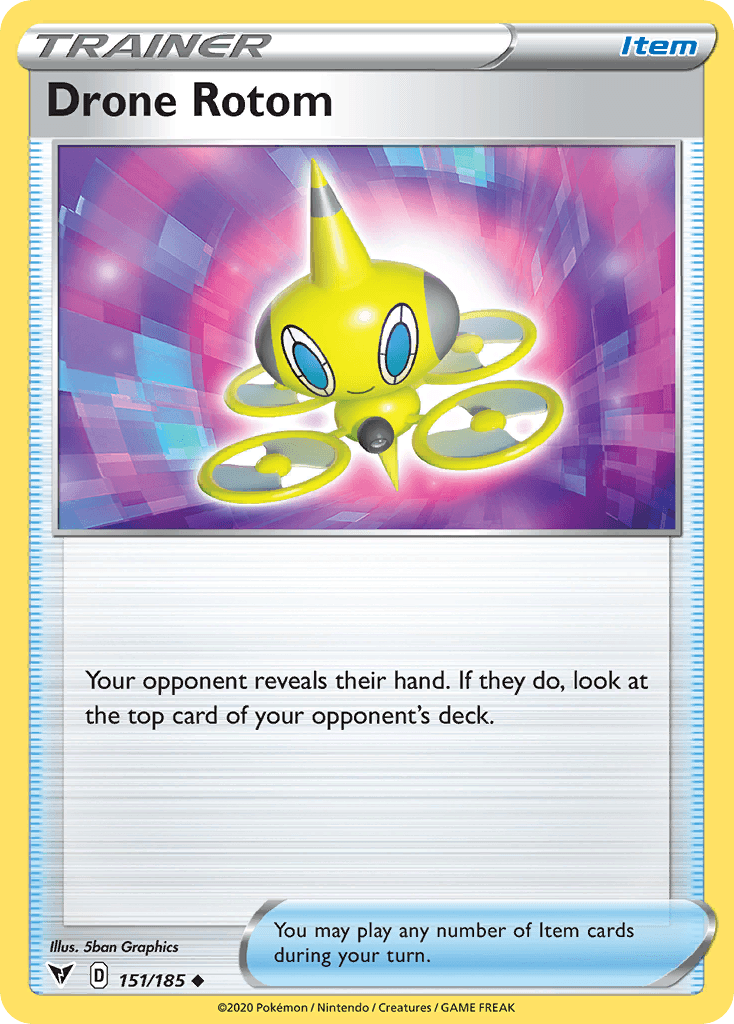 Drone Rotom Vivid Voltage card