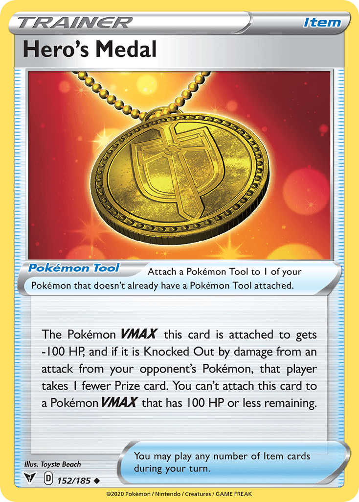 Hero's Medal Vivid Voltage card
