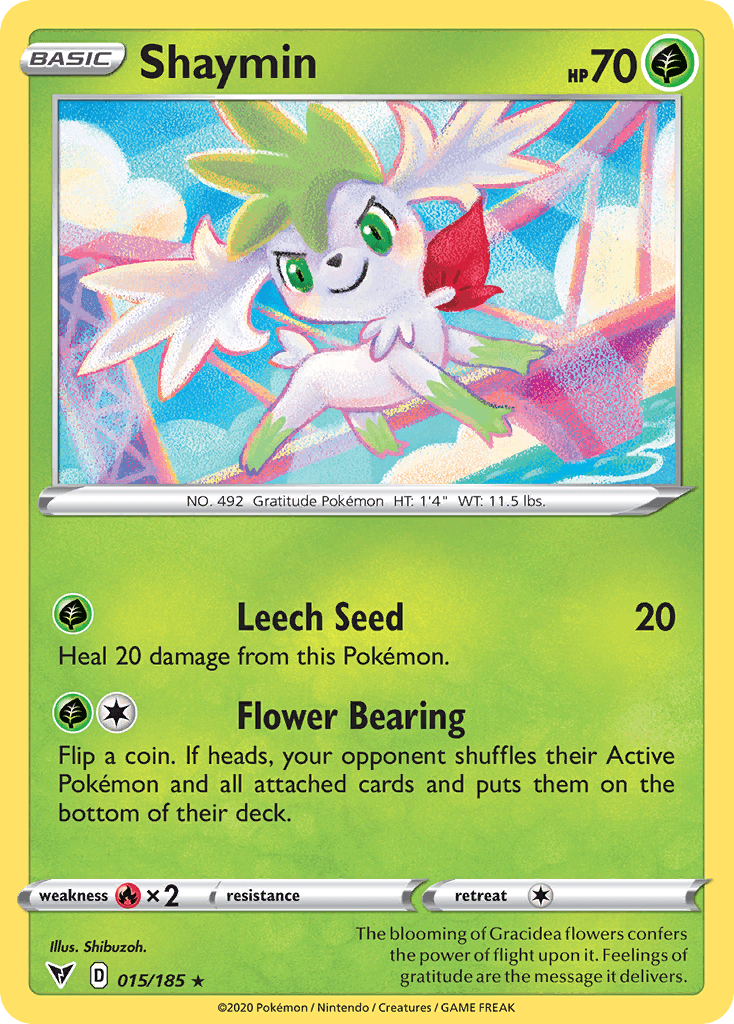 Shaymin Vivid Voltage card