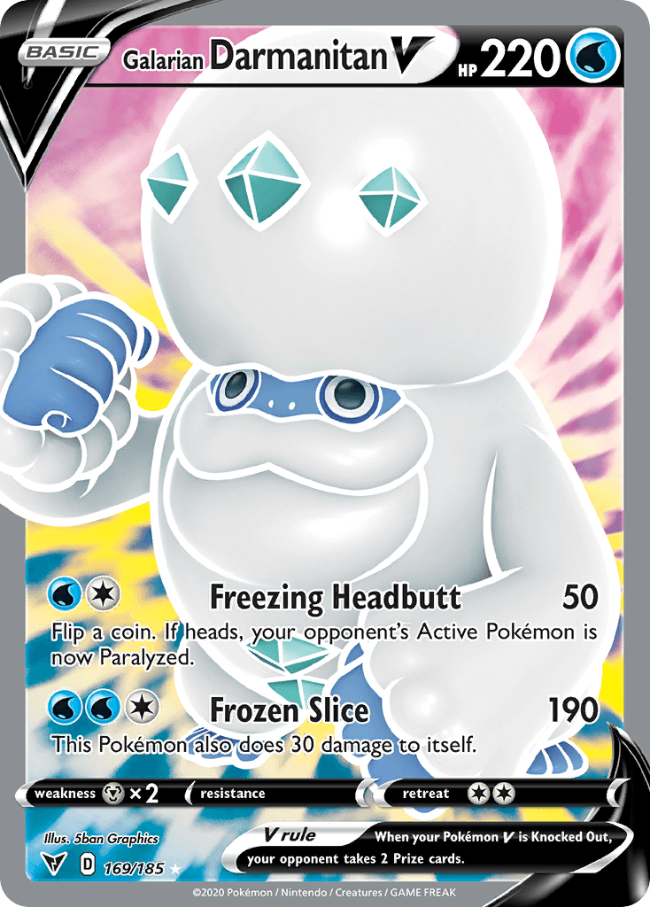 Galarian Darmanitan V Vivid Voltage card