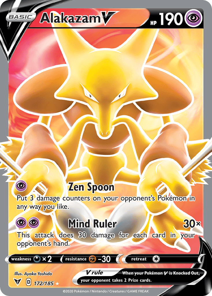 Alakazam V Vivid Voltage card