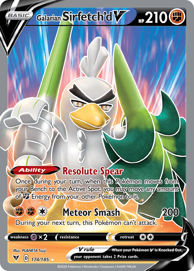 Galarian Sirfetch'd V Vivid Voltage card