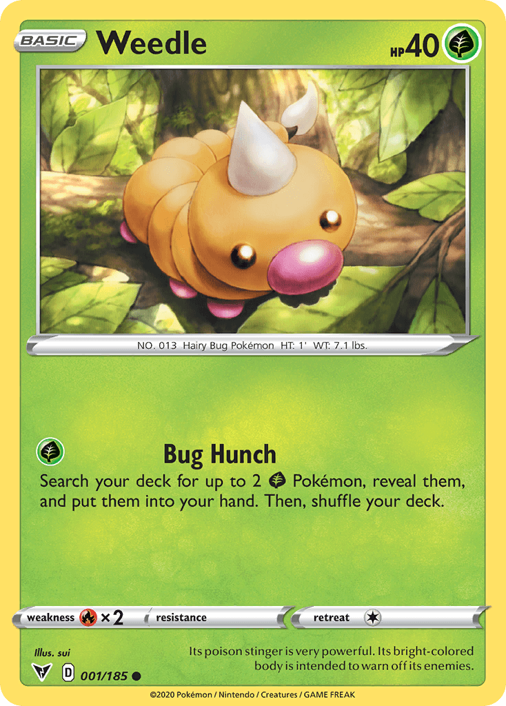 Weedle Vivid Voltage card