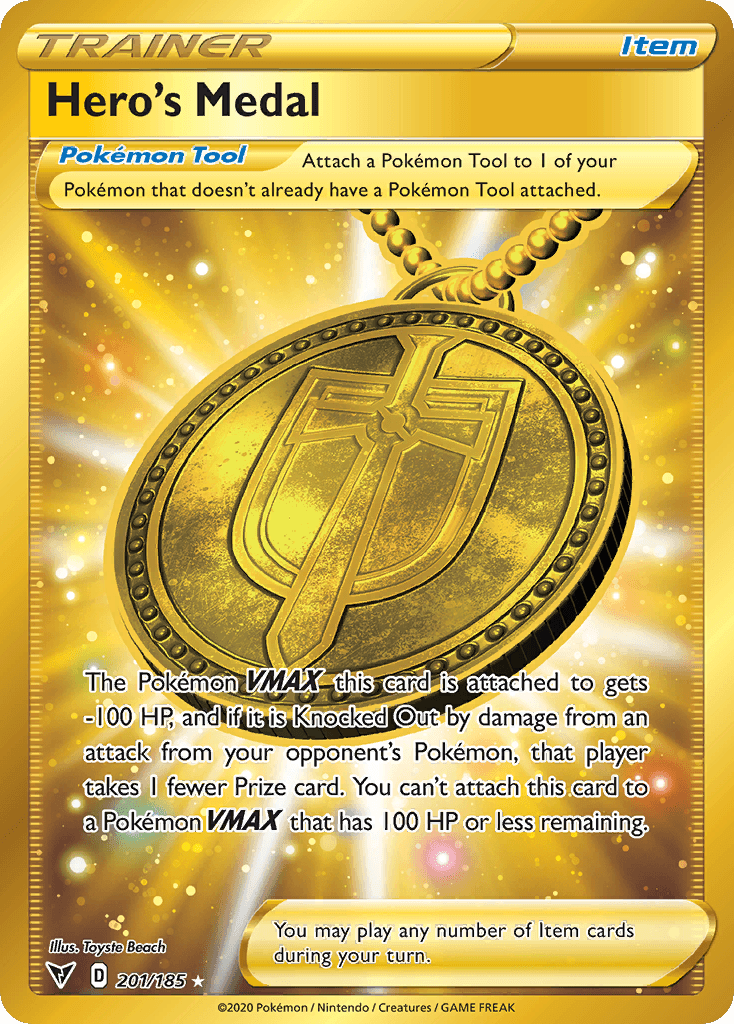 Hero's Medal Vivid Voltage card