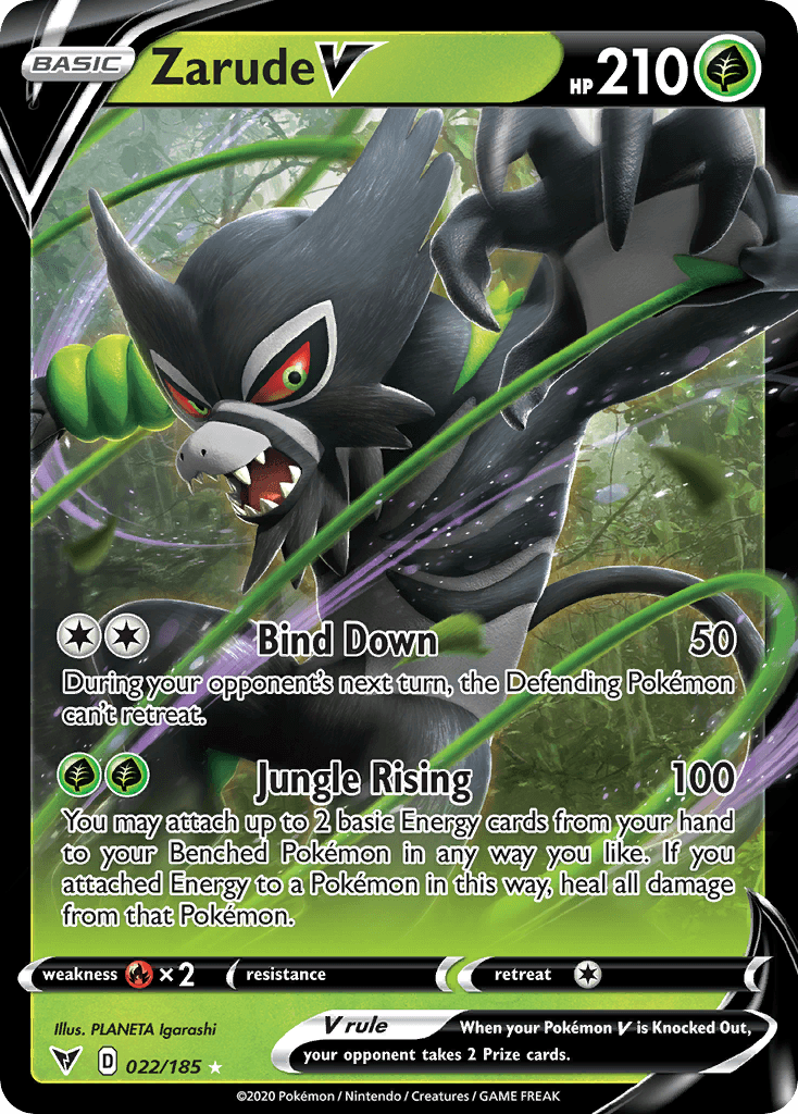 Zarude V Vivid Voltage card