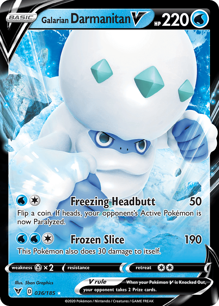 Galarian Darmanitan V Vivid Voltage card