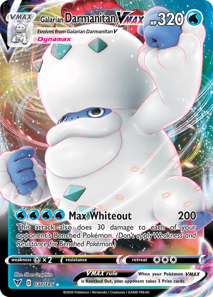 Galarian Darmanitan VMAX Vivid Voltage card