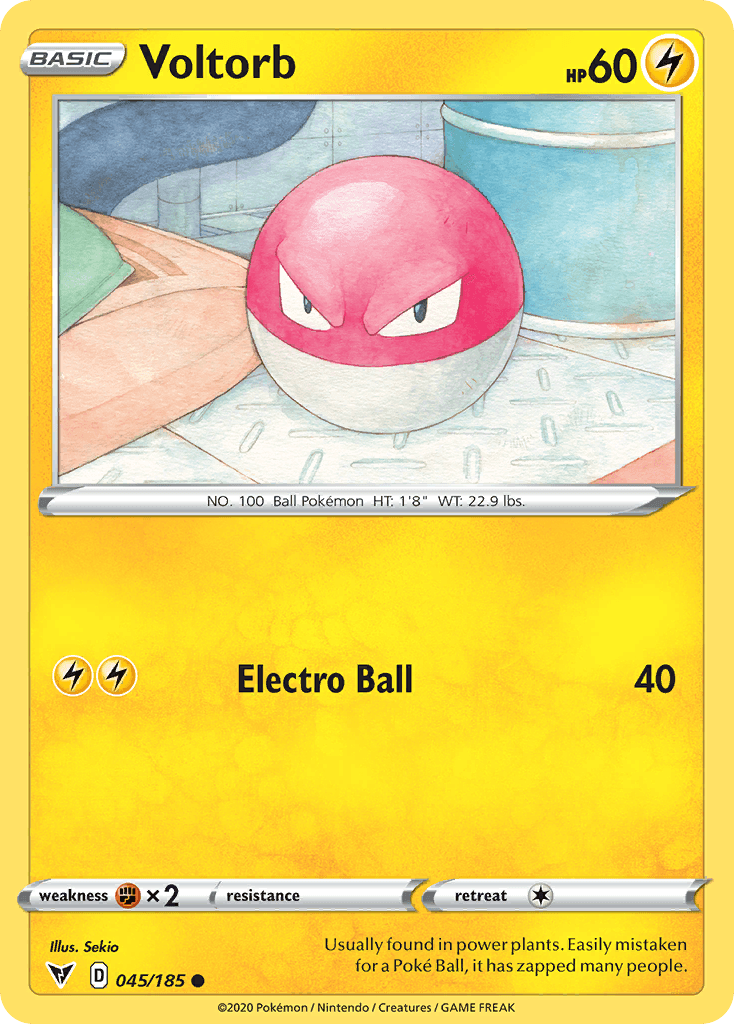 Voltorb Vivid Voltage card