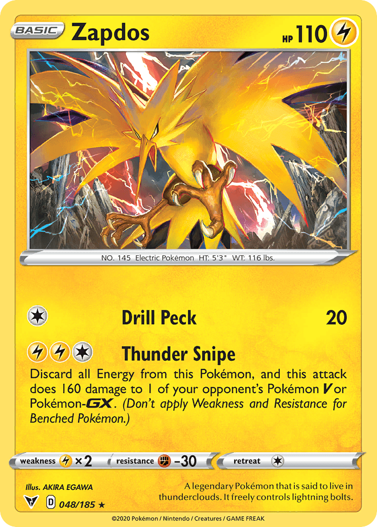 Zapdos Vivid Voltage card