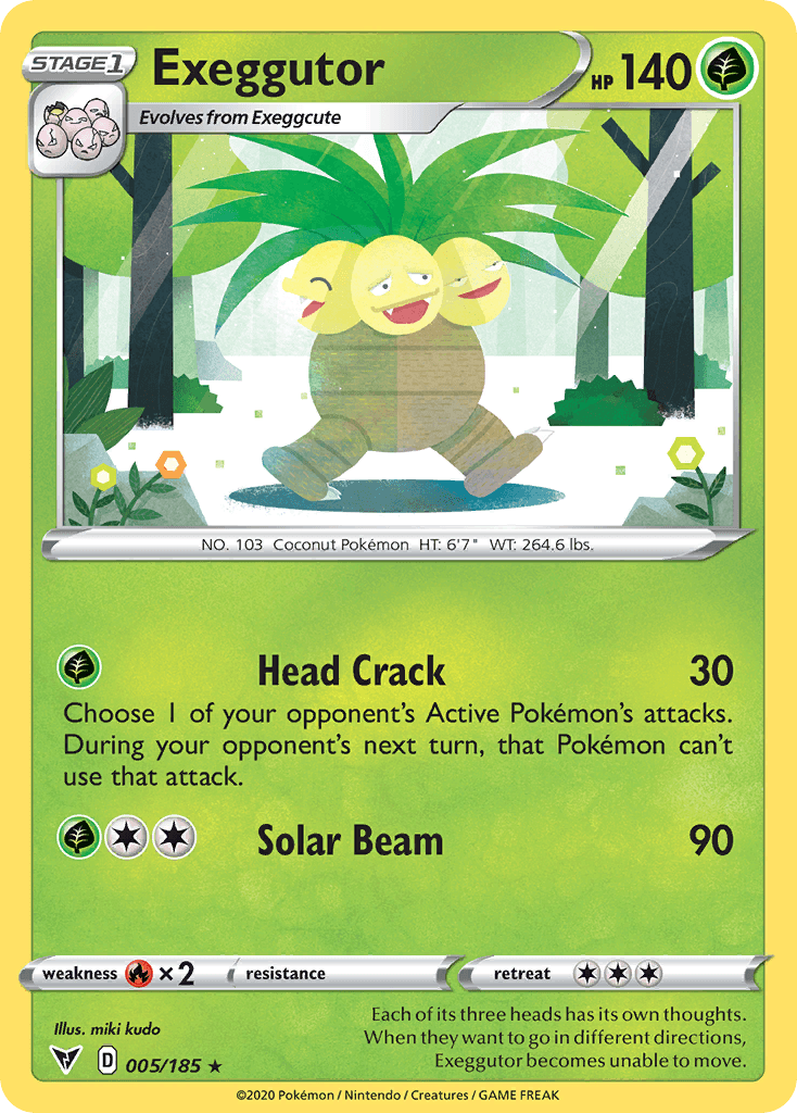 Exeggutor Vivid Voltage card