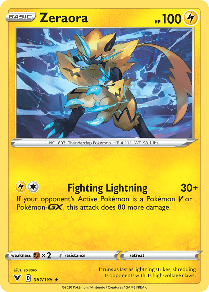 Zeraora Vivid Voltage card