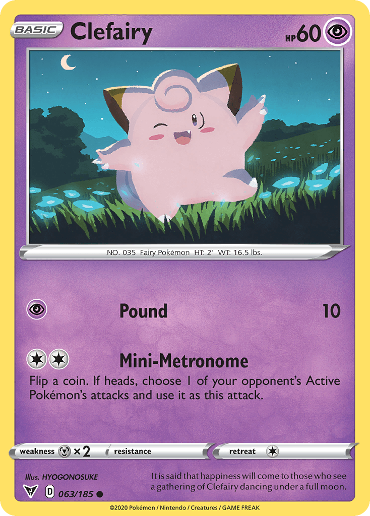 Clefairy Vivid Voltage card