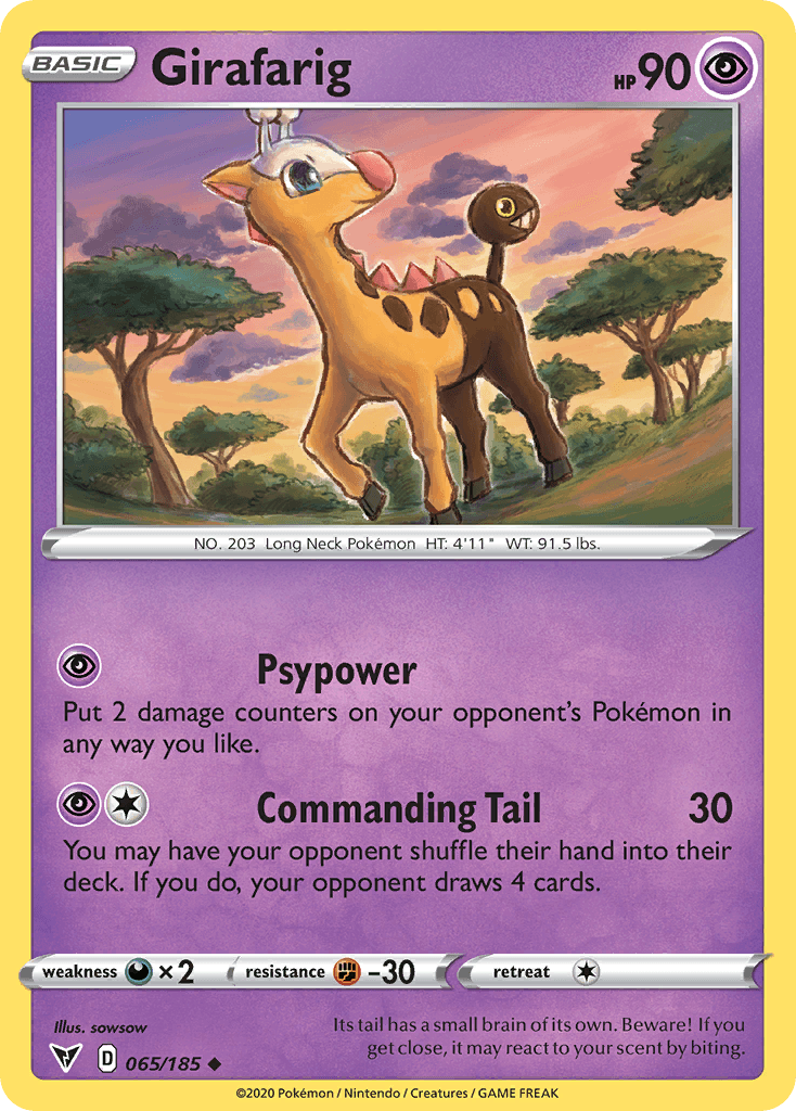 Girafarig Vivid Voltage card