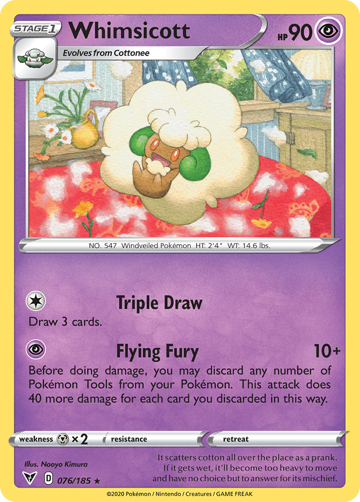 Whimsicott Vivid Voltage card
