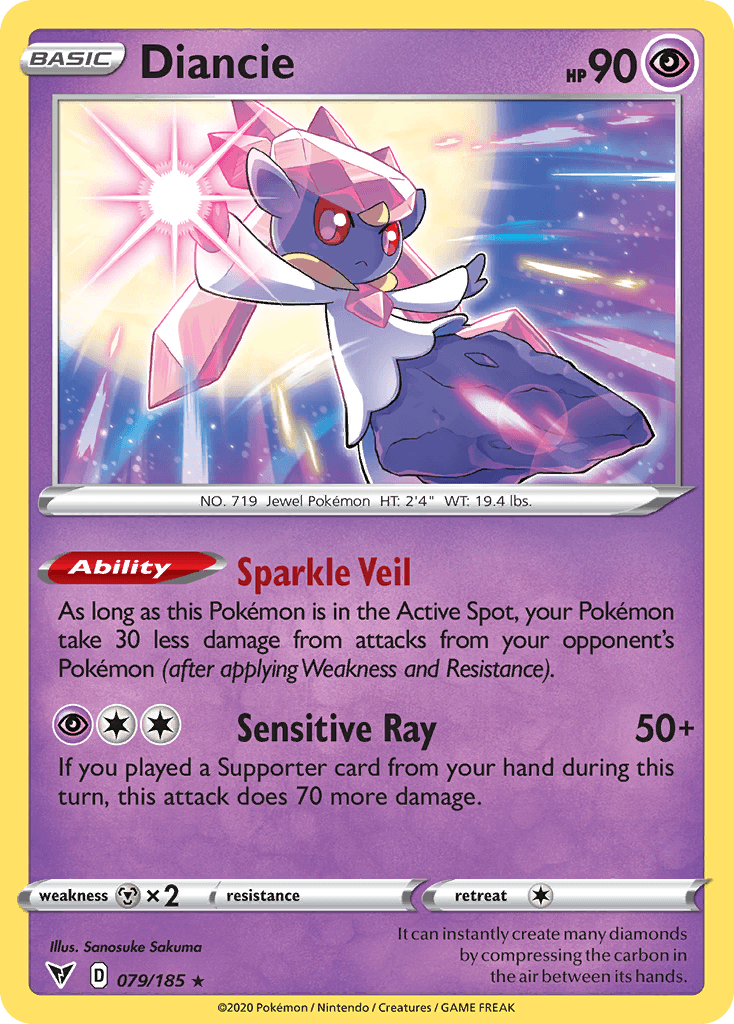 Diancie Vivid Voltage card