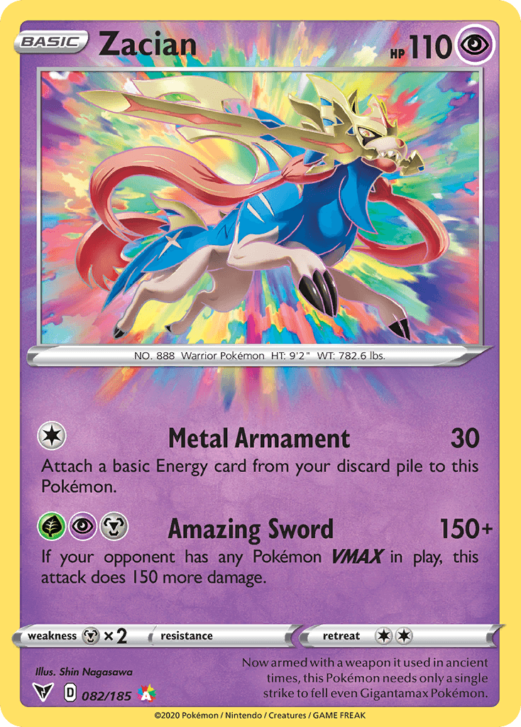 Zacian Vivid Voltage card