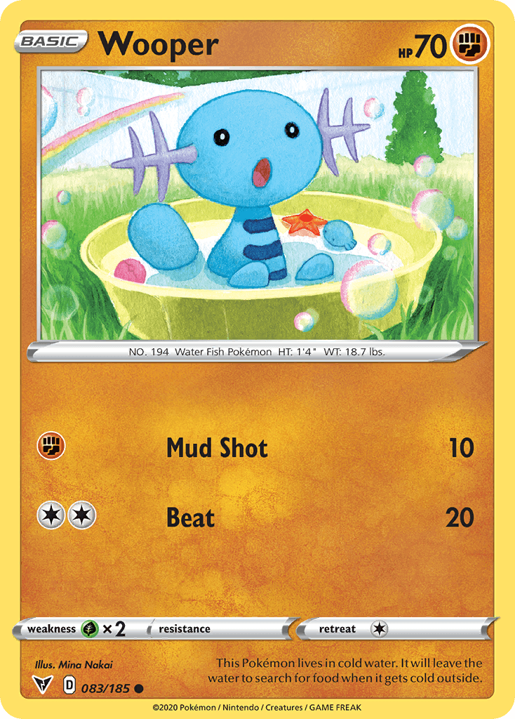 Wooper Vivid Voltage card
