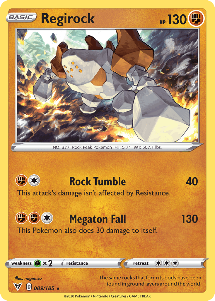 Regirock Vivid Voltage card