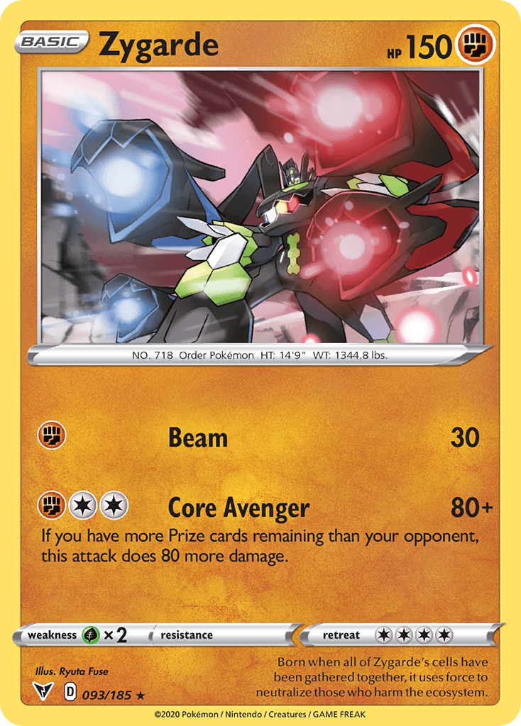 Zygarde Vivid Voltage card