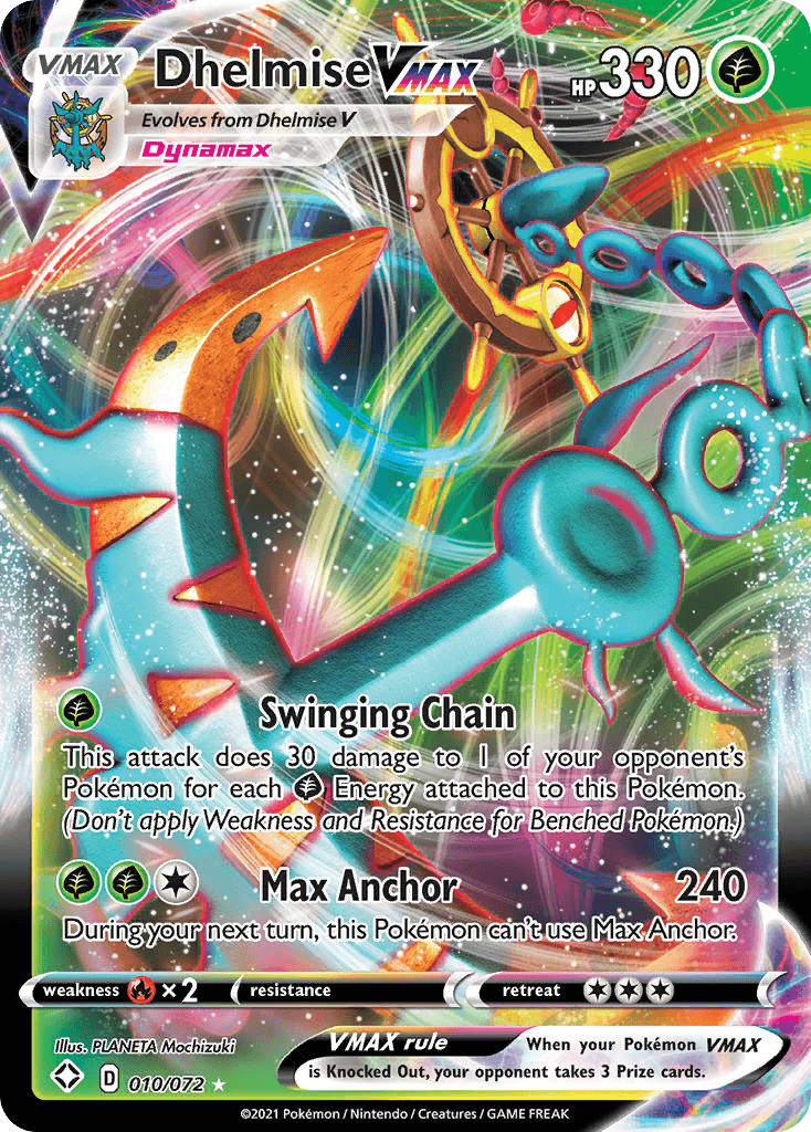 Dhelmise VMAX Shining Fates card