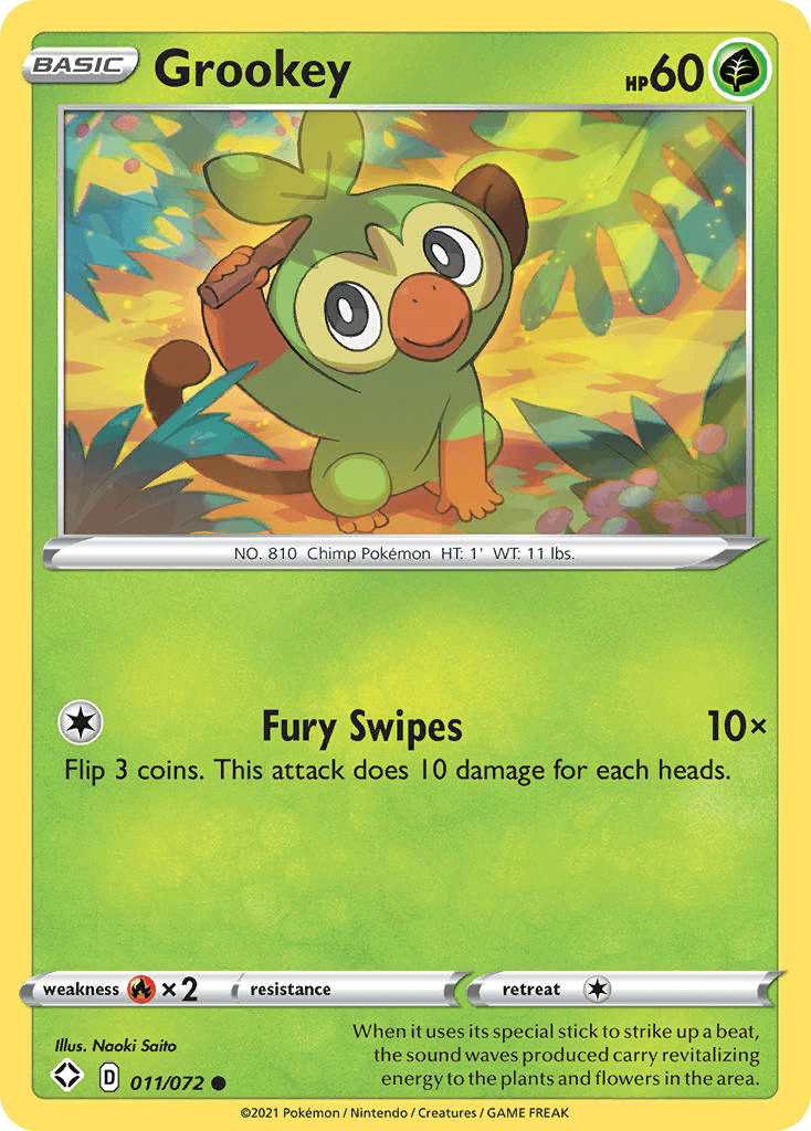Grookey Shining Fates card