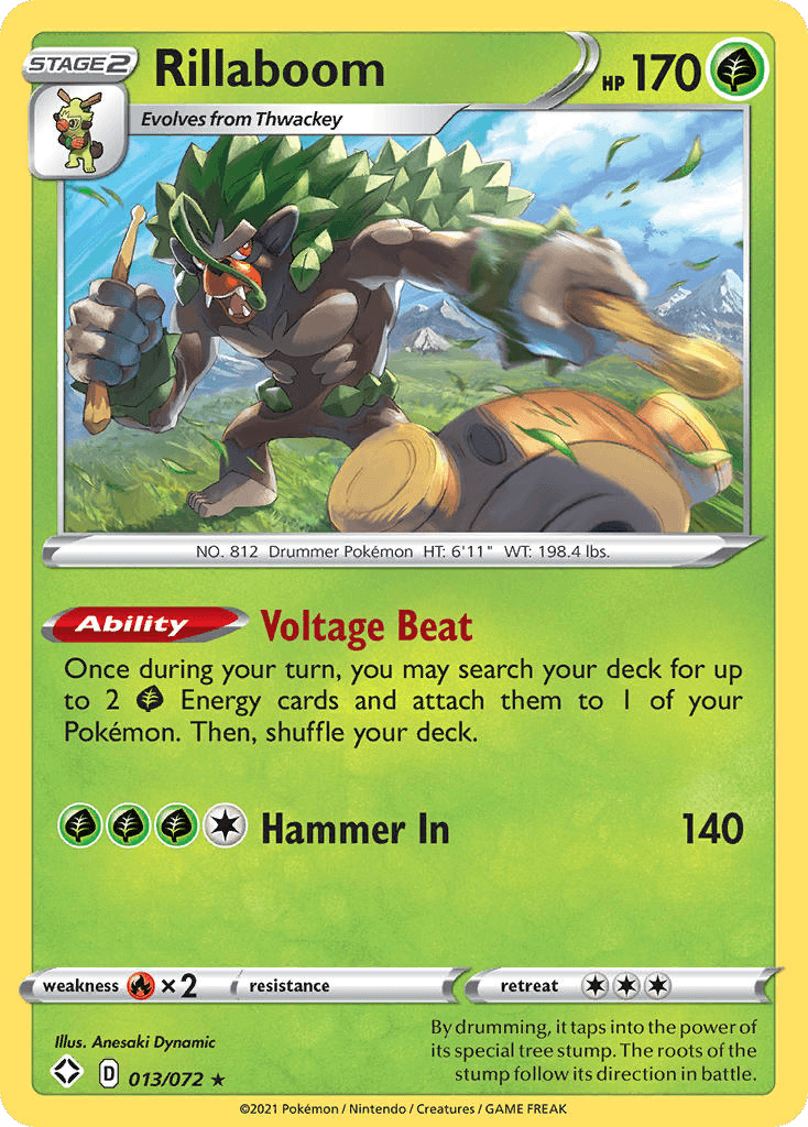 Rillaboom Shining Fates card