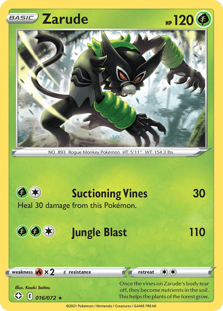 Zarude Shining Fates card