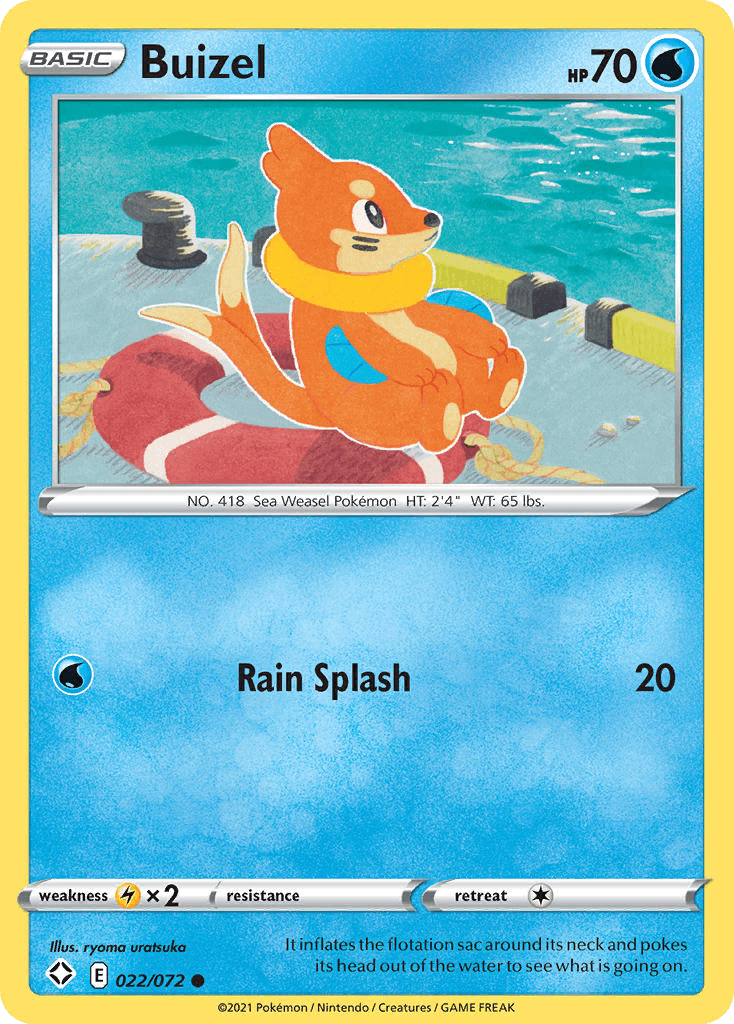 Buizel Shining Fates card