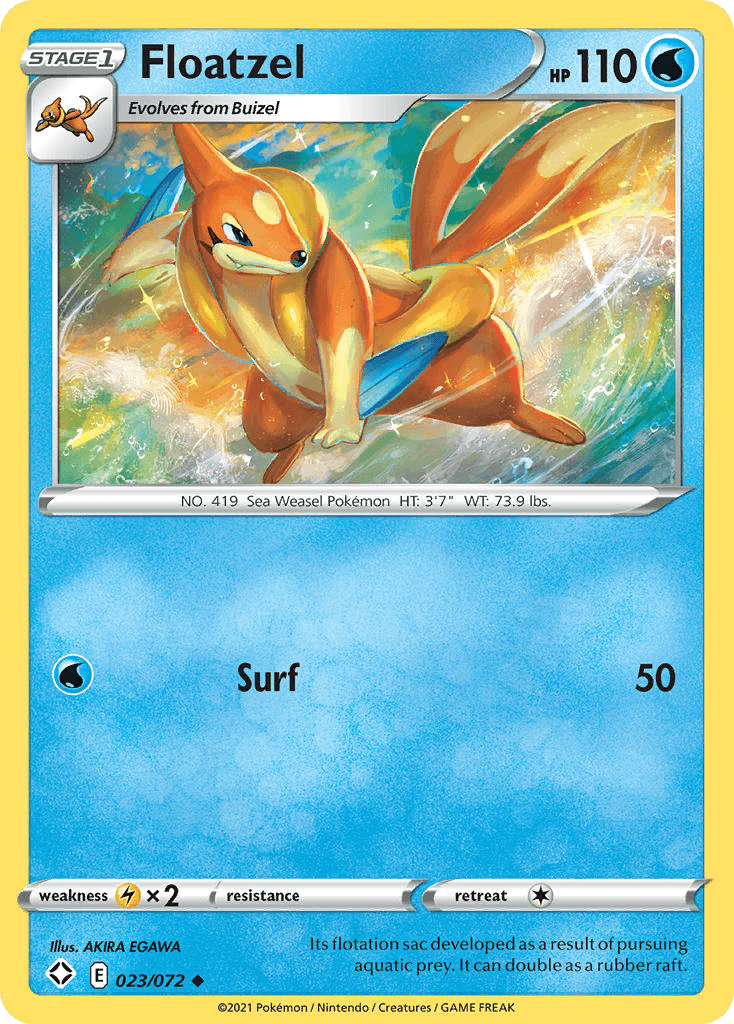 Floatzel Shining Fates card