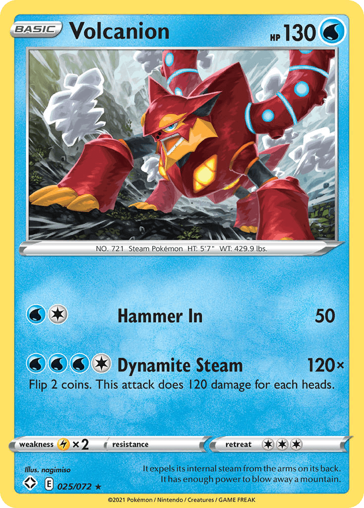 Volcanion Shining Fates card