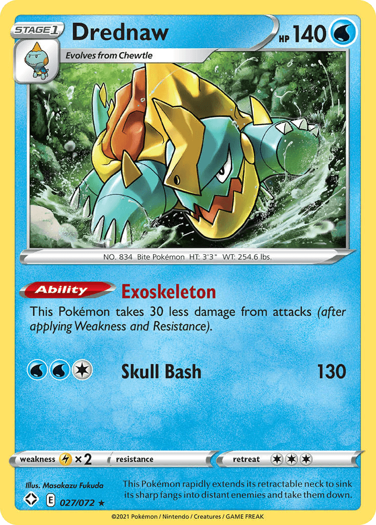 Drednaw Shining Fates card