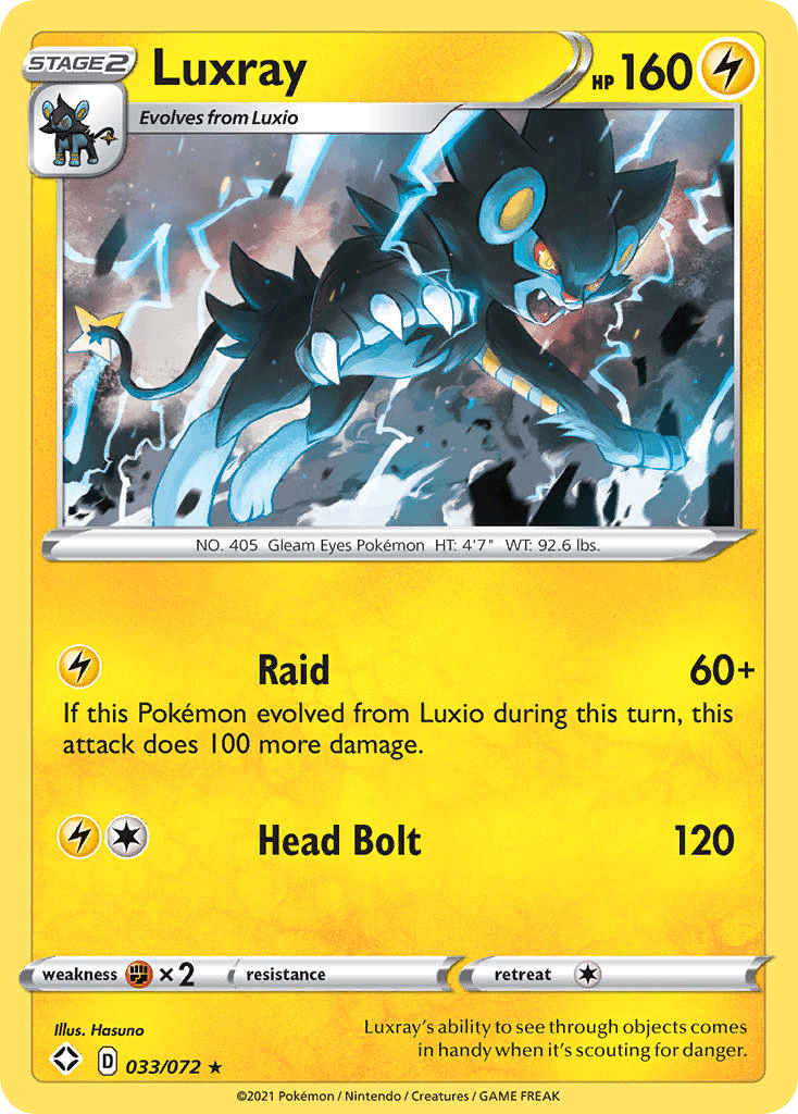 Luxray Shining Fates card