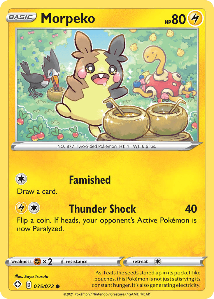 Morpeko Shining Fates card