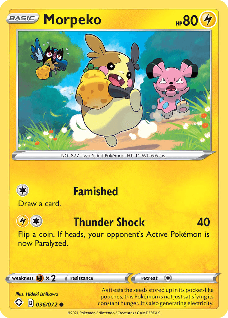 Morpeko Shining Fates card