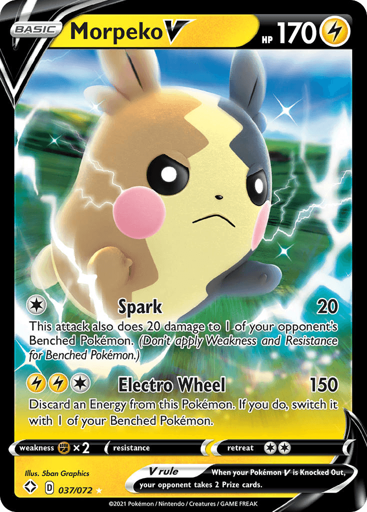 Morpeko V Shining Fates card
