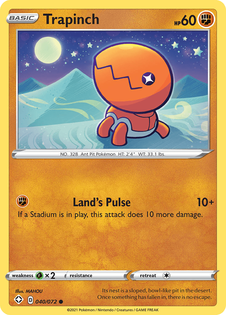 Trapinch Shining Fates card